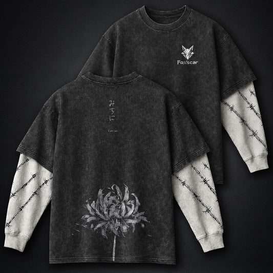 Cool Washed Double Sleeves T-Shirt