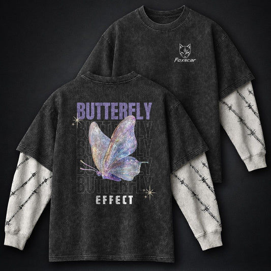 Amazing Washed Double Sleeves T-Shirt