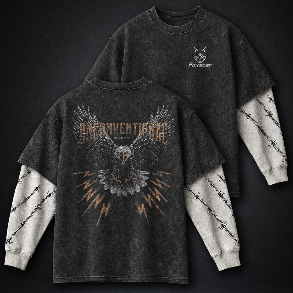 Stellar Washed Double Sleeves T-Shirt